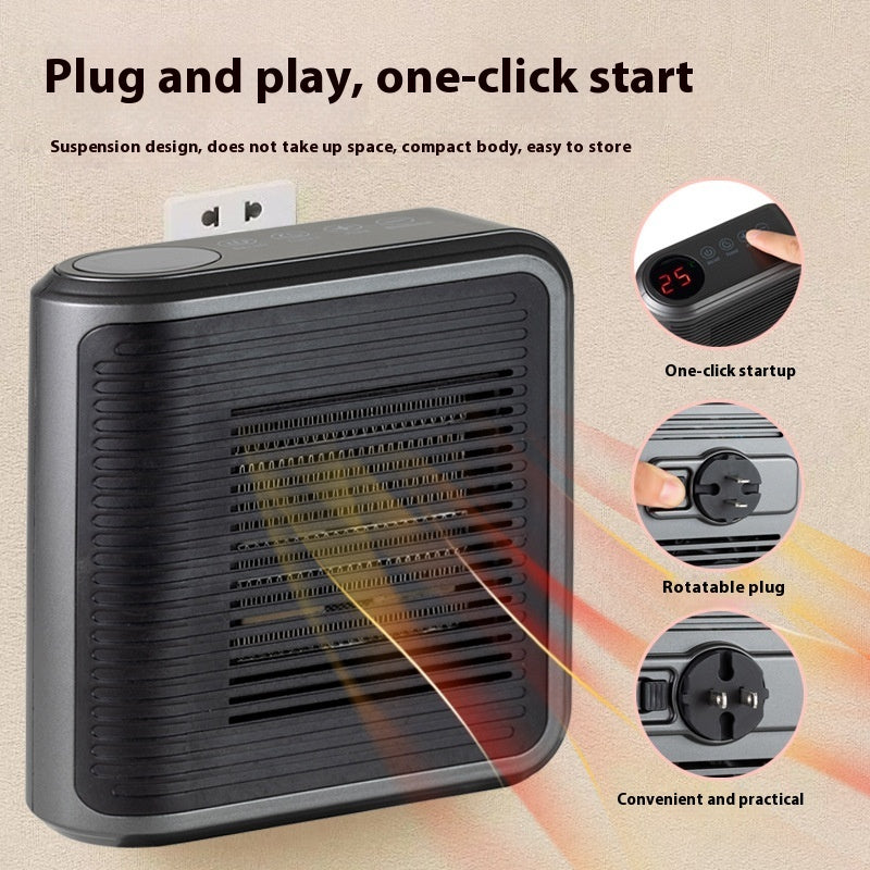 Mini Wall-Mounted Fan Heater - Multifunctional Climate Control