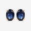 1.90 Carat Genuine Blue Sapphire 10K Yellow Gold Earrings