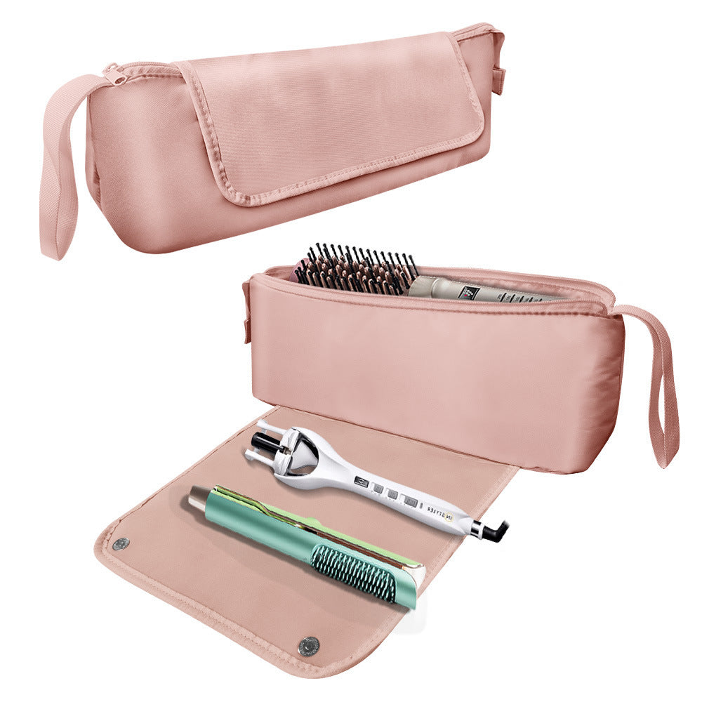 Portable Travel Anti-Scald Hair Curler and Dryer Bag
