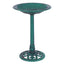 Elegant Green Pedestal Bird Bath Feeder for Gardens