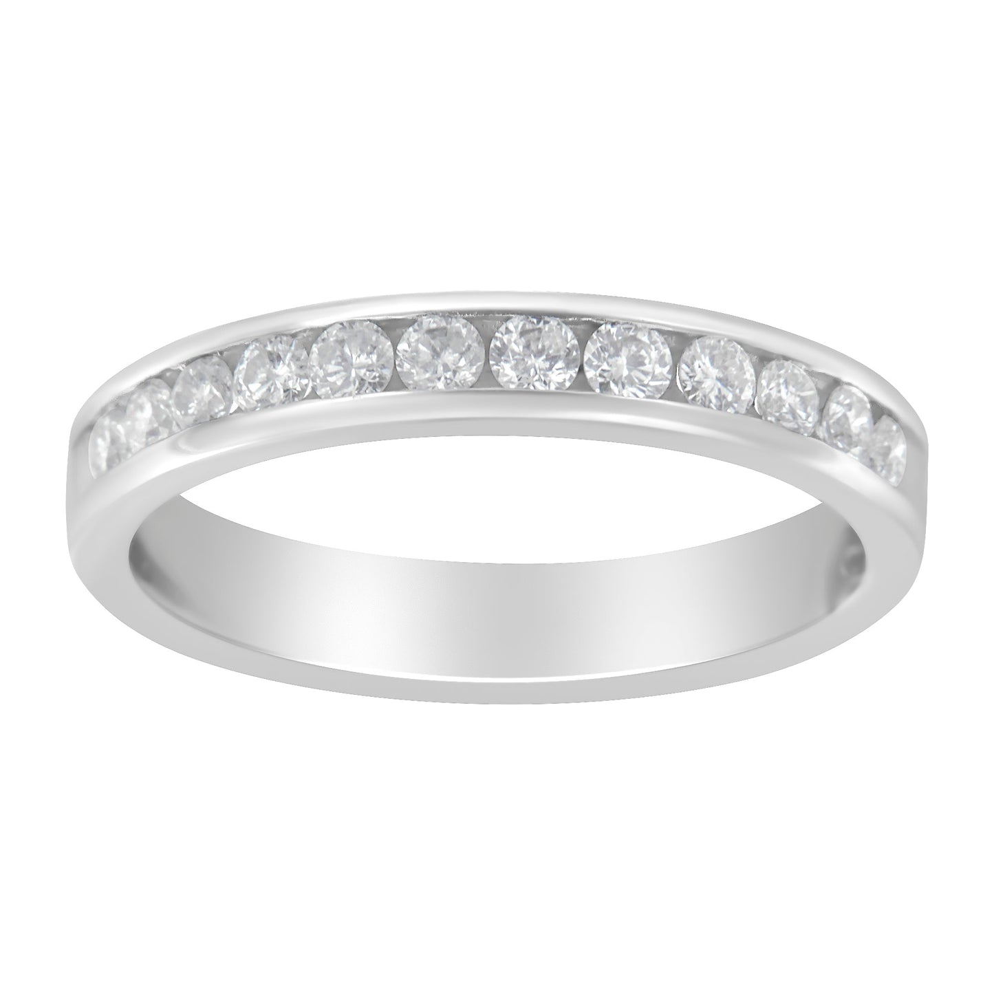 Bague en or blanc 14K avec diamants de 1/2 cttw - Taille 7