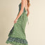 Ditsy Floral Ruffled Hem Maxi Cami Dress for Women