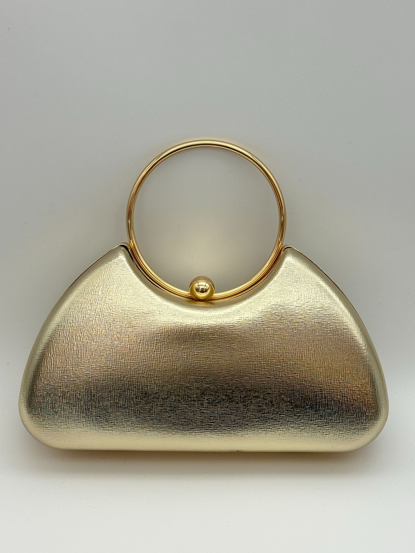Clutch de Noche Elegante para Mujeres - Bolso de Marco Metálico Minimalista
