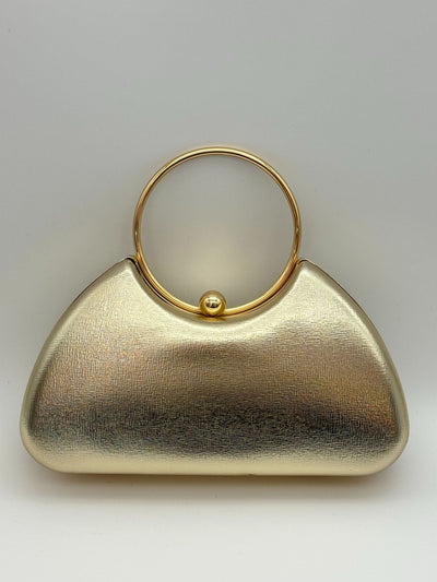 Clutch de Noche Elegante para Mujeres - Bolso de Marco Metálico Minimalista