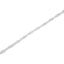Pulsera de tenis de diamantes de oro blanco de 14K con eslabones acampanados