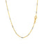 Cadena de Colgante de Enlaces de Barra de Oro de Dos Tonos de 14k (1.4mm)