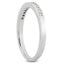 Bague de mariage en diamant princesse sertie en channel en or blanc 14k