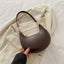 Bolso de Hombro Texturizado en Forma de Media Luna Niche para Mujeres