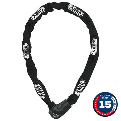 Abus Granit CityChain XPlus 1060K Chain Lock - 10mm x 140cm - Black
