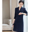 Robe de costume élégante à manches longues et longueur midi extensible
