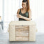 2Pcs Large Capacity Clothes Storage Bag with Clear Window