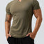 Men's Plus Size Notched Short Sleeve T-Shirt