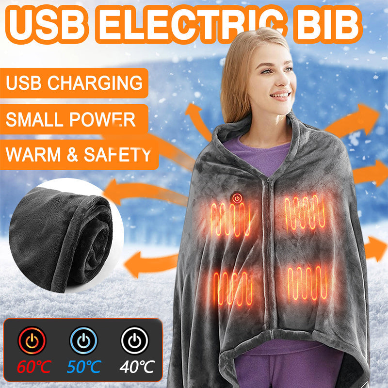 Premium USB Heated Flannel Blanket for Cold Protection