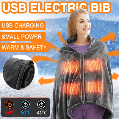 Premium USB Heated Flannel Blanket for Cold Protection