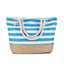 Stylish Striped Beach Bag for Women - Large Capacity