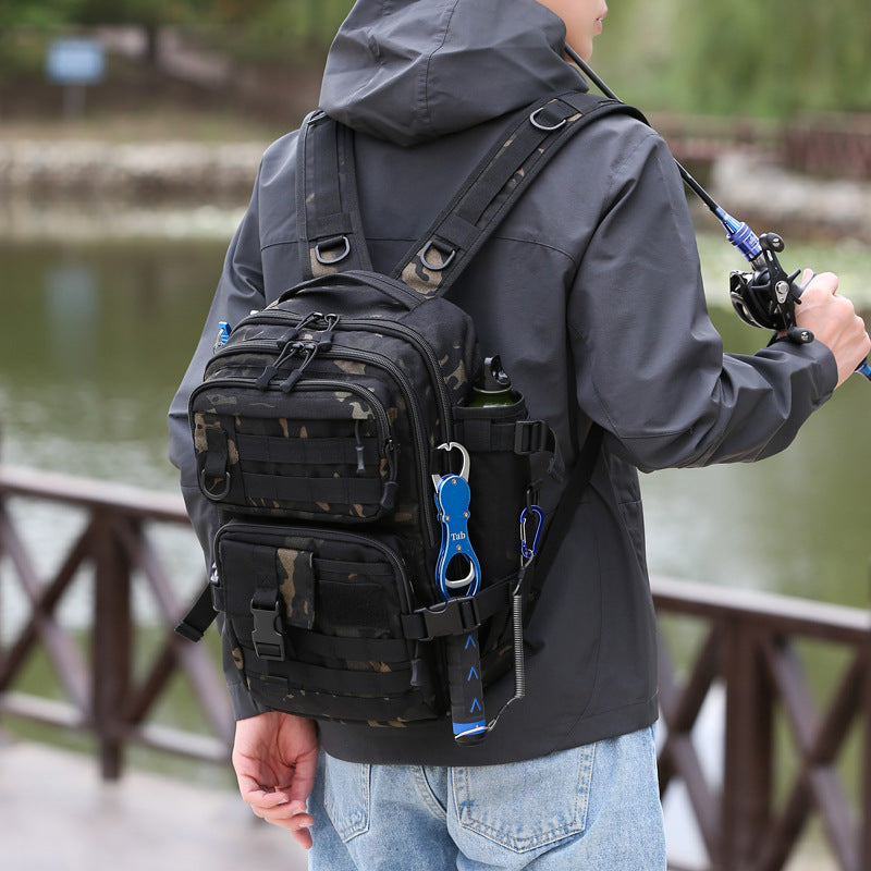 Mochila de Senderismo Táctica Camo Impermeable de Gran Capacidad