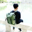 Mochila de Pesca Impermeable de Gran Capacidad - Verde Ejército