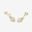 Boucles d'oreilles en opale éthiopienne et diamants blancs de 0,57 carat