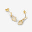 Boucles d'oreilles en opale éthiopienne et diamants blancs de 0,57 carat