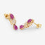 Pendientes de Rubí y Diamante Blanco de 1.12 Quilates en Oro Amarillo de 14K