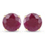 Boucles d'oreilles en rubis véritable de 7,40 carats en or jaune 14K