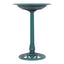 Elegant Green Pedestal Bird Bath Feeder for Gardens