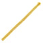 14k Yellow Gold Semi Solid Miami Cuban Bracelet - 6.1mm