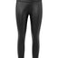 Black Faux Leather High Waist Leggings - Korvel