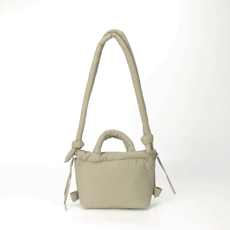 Casual Quilted Lightweight Dual-Use Bucket Bag