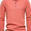 Men's Waffle-Knit Long Sleeve T-Shirt