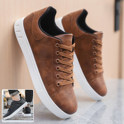 Men's Casual Lace-up Flat Sneakers