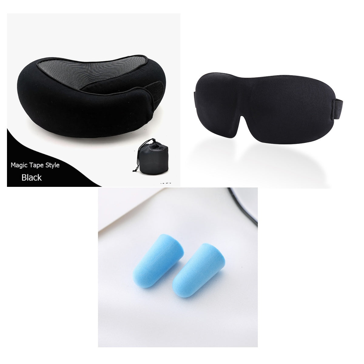 Premium Travel Neck Pillow - U-Shaped Memory Foam Cushion