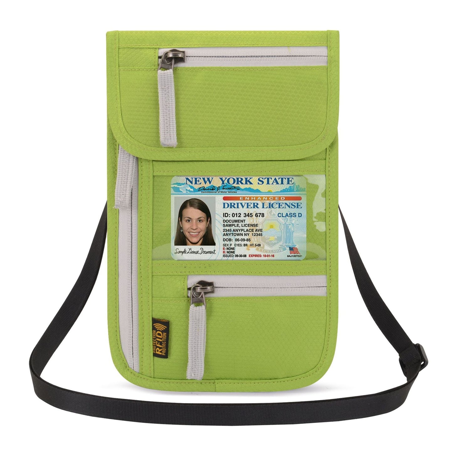 Soporte de Pasaporte Impermeable Multifuncional para Cuello