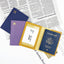 Cubierta de Pasaporte Multifuncional de PU Cuero