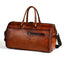 Handmade Retro Leather Satchel Bag with Large Capacity