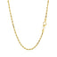 Collier en chaîne en or jaune 14 carats de 2,5 mm avec taille de diamant