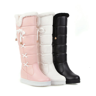 Botas de Nieve Elegantes de Talla Grande para Mujeres hasta la Rodilla