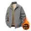 Fleece-Lined Thick Warm Loose Stand-Collar Jacket