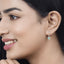 Pendientes de Esmeralda Zambiana y Diamante de 0.70 Quilates en Oro Amarillo de 14K