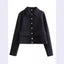 Women's Soft Metal-Buckle Decorated Coat