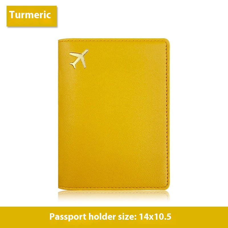 Cubierta de Pasaporte Multifuncional de PU Cuero