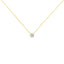 Collier Pendentif en Or Jaune 10K avec Diamant de 1/3 Carat Sertie en Bézel