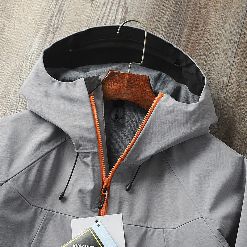 Windproof Waterproof Hooded Soft Shell Charge Jacket