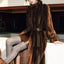Mink-Textured Eco-Fur Coat with Three-Dimensional Silhouette