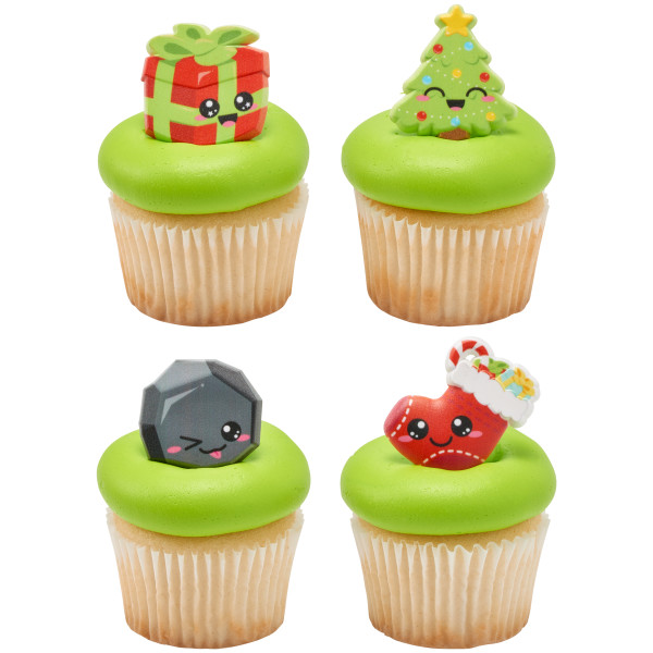 Christmas Cuties cupcake Rings - 12ct - Korvel