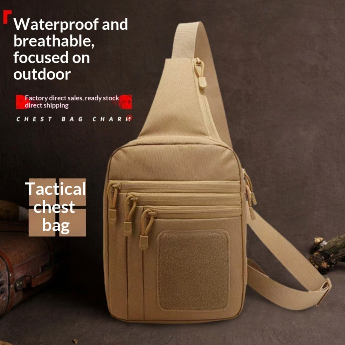 Desert Camo Waterproof Fanny Pack
