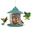Comedero para Aves Silvestres en Forma de Gazebo Colgante con Gran Capacidad