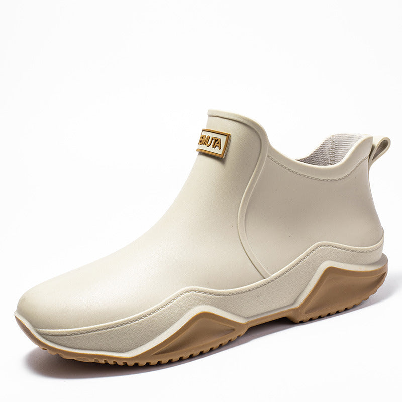 Lightweight Waterproof Low Top Men's Rain Boots