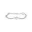 Pulsera de Estación de Corazón de Diamante de Oro Blanco de 14K - 1.5 Cttw