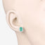 Pendientes de Esmeralda Zambiana y Diamante Blanco de 2.66 Quilates